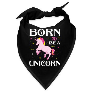 Einhorn Einhörner magisches Einhorn - Bandana - Schwarz - Vorne