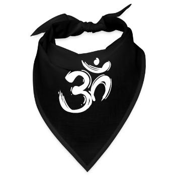 OM Zeichen - OM Symbol - Bandana - Schwarz - Vorne
