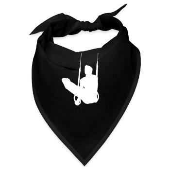 Ringeturnen Ringsport Schaukelringen Geschenk - Bandana - Schwarz - Vorne