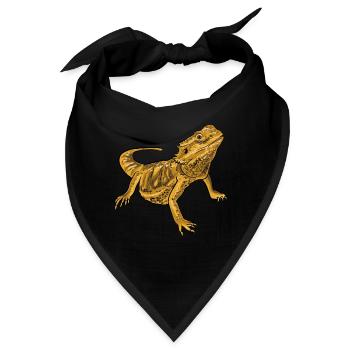 Bearded Dragon - Bandana - Schwarz - Vorne