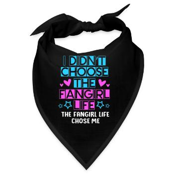 K-Pop Fan Korea Fangirl - Bandana - Schwarz - Vorne