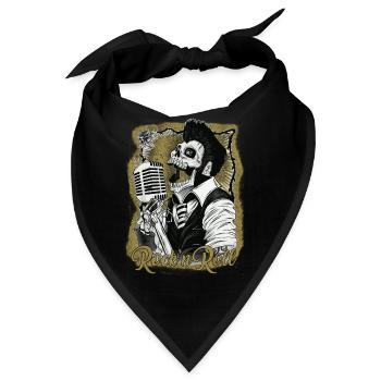 rocknroll - Bandana - Schwarz - Vorne