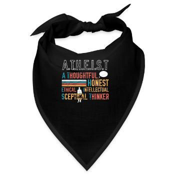 Atheist Design - Bandana - Schwarz - Vorne