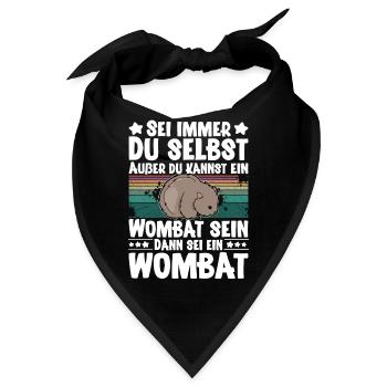 Wombat - Bandana - Schwarz - Vorne