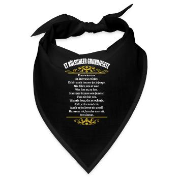 Kölner Grundgesetz bytheManzanita´s - Bandana - Schwarz - Vorne