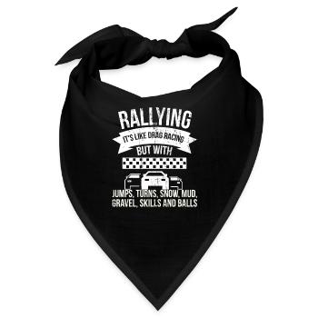 Rally Racing Rally Fahrer - Bandana - Schwarz - Vorne