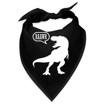 Dino Dinosaurier - Bandana - Schwarz - Vorne