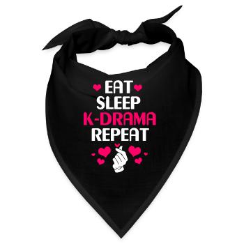 K-Pop Kdrama - Bandana - Schwarz - Vorne