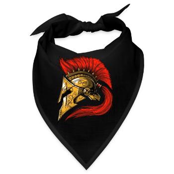 Spartaner Helm - Bandana - Schwarz - Vorne