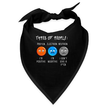 Wissenschaftler Wissenschaft Labor Physik Chemie - Bandana - Schwarz - Vorne