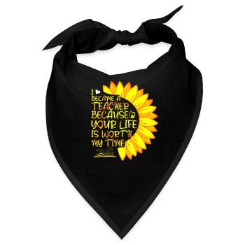 Lehrer - Bandana - Schwarz - Vorne