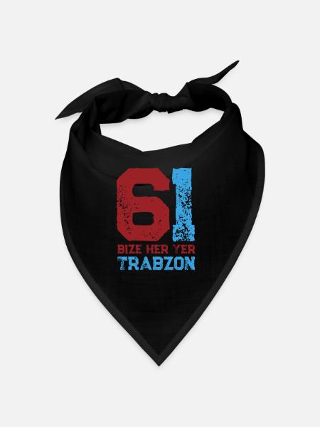 Bize her yer Trabzon - Bandana - Schwarz - Vorne