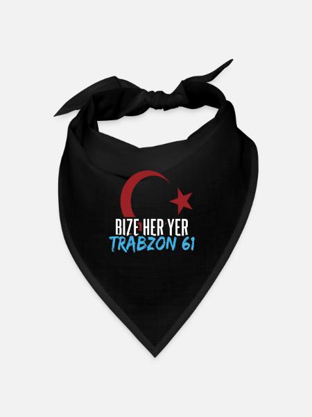 Bize her yer Trabzon - Bandana - Schwarz - Vorne