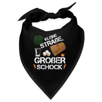 Kleine Straße Großer Schock Schocken Würfelspiel - Bandana - Schwarz - Vorne