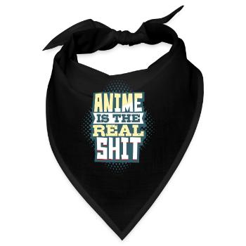 Anime - Bandana - Schwarz - Vorne
