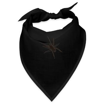 Spinne 3D - Bandana - Schwarz - Vorne