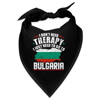 Bulgarien - Bandana - Schwarz - Vorne