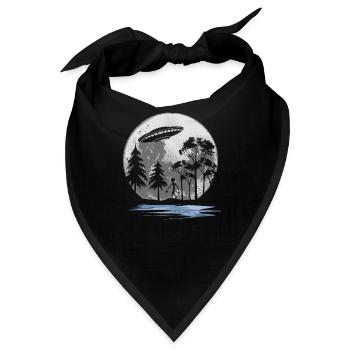 Alien Außerirdischer - Bandana - Schwarz - Vorne