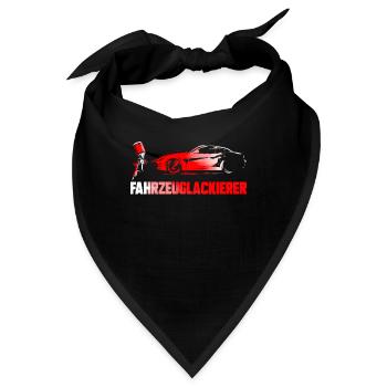 Fahrzeuglackierer Autolackierer Lackierer Geschenk - Bandana - Schwarz - Vorne