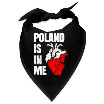 Polen - Bandana - Schwarz - Vorne