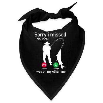 Angeln Fischen Angler - Hobbyangler Geschenk - Bandana - Schwarz - Vorne