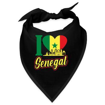 Senegal - Bandana - Schwarz - Vorne