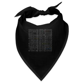 Willst du mich Heiraten Hochzeit Antrag - Bandana - Schwarz - Vorne