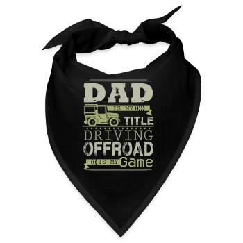 Offroad Papa - Bandana - Schwarz - Vorne