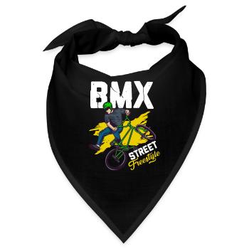 Bmx Bmx Fahrrad Bmx Zubehör Bmx Kinder - Bandana - Schwarz - Vorne