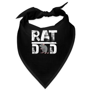 Ratte Hausratten Kanalratten Wanderratten Ratten - Bandana - Schwarz - Vorne