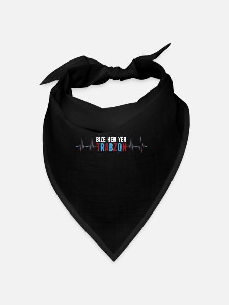 Bize her yer Trabzon - Bandana - Schwarz - Vorne