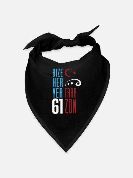 Bize her yer Trabzon - Bandana - Schwarz - Vorne