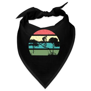 Vintage Fahrrad Fahrräder Biker Retro Fahrrad Rad - Bandana - Schwarz - Vorne