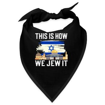 Israel - Bandana - Schwarz - Vorne