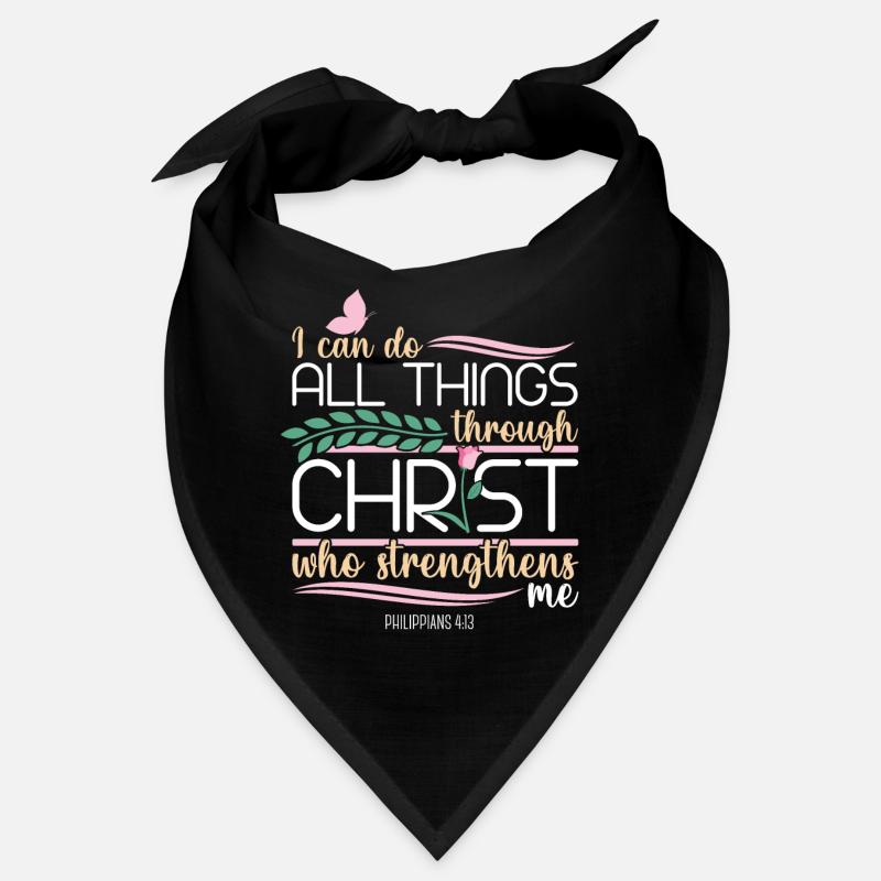 Christlicher Bibelvers Religion Blume Bandana