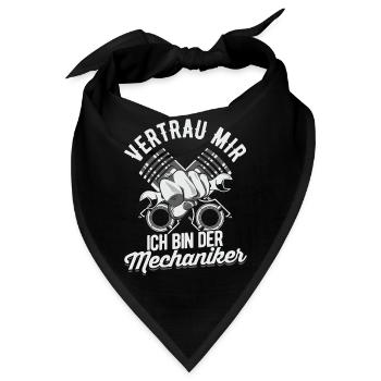 Mechaniker - Bandana - Schwarz - Vorne