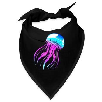 Qualle - Bandana - Schwarz - Vorne