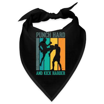 Kickboxen Kickboxer Boxen Kampfsport - Bandana - Schwarz - Vorne