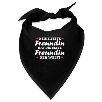Meine beste Freundin hat die beste Freundin - Bandana - Schwarz - Vorne