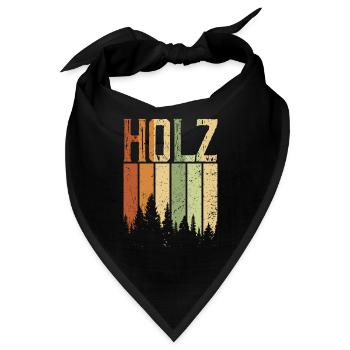 Holz - Bandana - Schwarz - Vorne