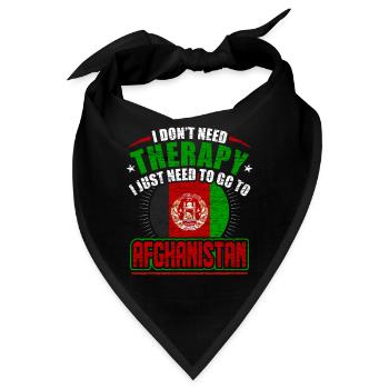 Afghanistan - Bandana - Schwarz - Vorne
