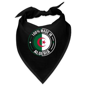 Algerien - Bandana - Schwarz - Vorne