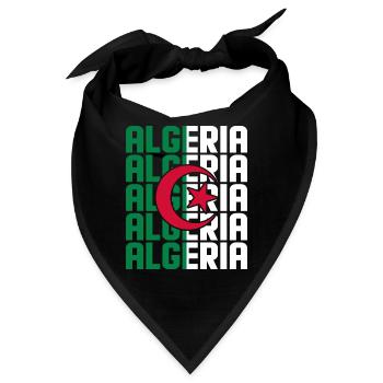 Algerien - Bandana - Schwarz - Vorne