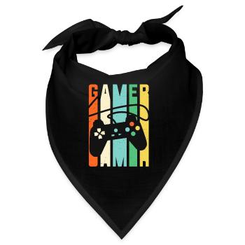 Gamer Console Controller Retro Gaming - Bandana - Schwarz - Vorne