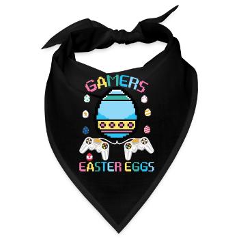 Gamer Easter Eggs - Bandana - Schwarz - Vorne