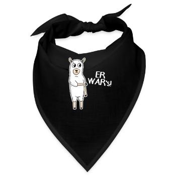 Er war's - Bandana - Schwarz - Vorne