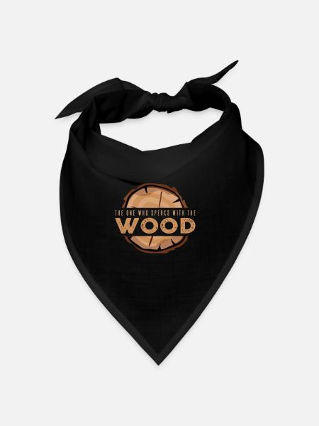 The one who speaks to the wood - Bandana - black - Front