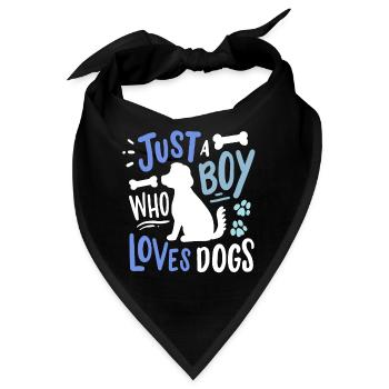 Hund Hundeliebhaber - Bandana - Schwarz - Vorne