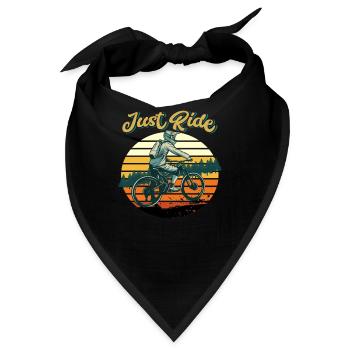 Vintage Fahrrad Fahrräder Biker Retro Fahrrad Rad - Bandana - Schwarz - Vorne