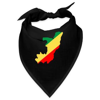 Kongo - Bandana - Schwarz - Vorne